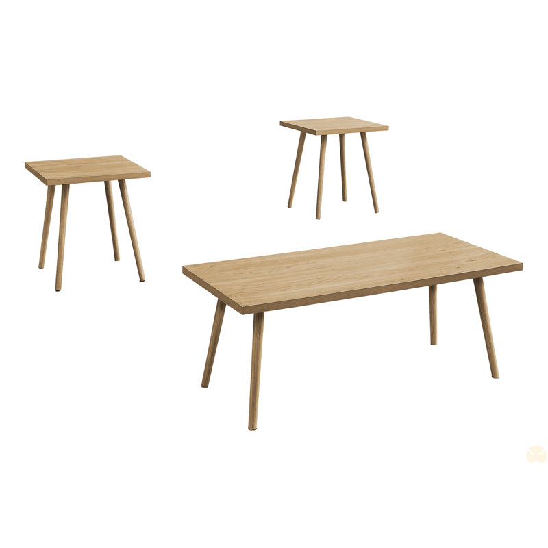 Ensemble de table, ensemble de 3 pièces, décor, café, bout, Marron clair