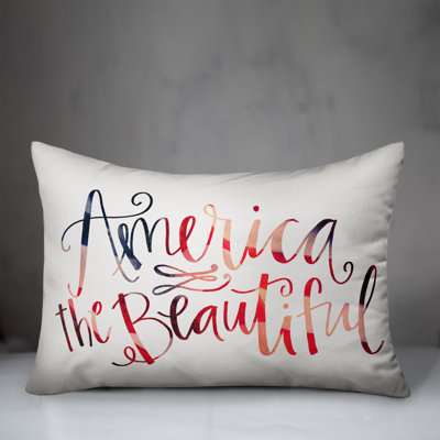 America Reversible Throw Pillow