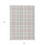 Tapis d'intérieur lavable à carreaux rose 10 pi x 14 pi