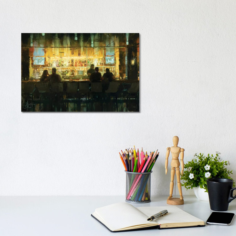 Crimson Room 1 Piece Wall Art on Canvas, 20.32 cm H x 30.48 cm W, Wrapped Canvas