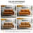 Dotson 58" Velvet Round Arm Sofa Loveseat-1233094830