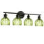 Luminaires de salle de bain modernes 26,3 pouces à 4 lumières en noir mat avec abat-jour en verre tulipe vert-1837689431-1837689425-1829115037