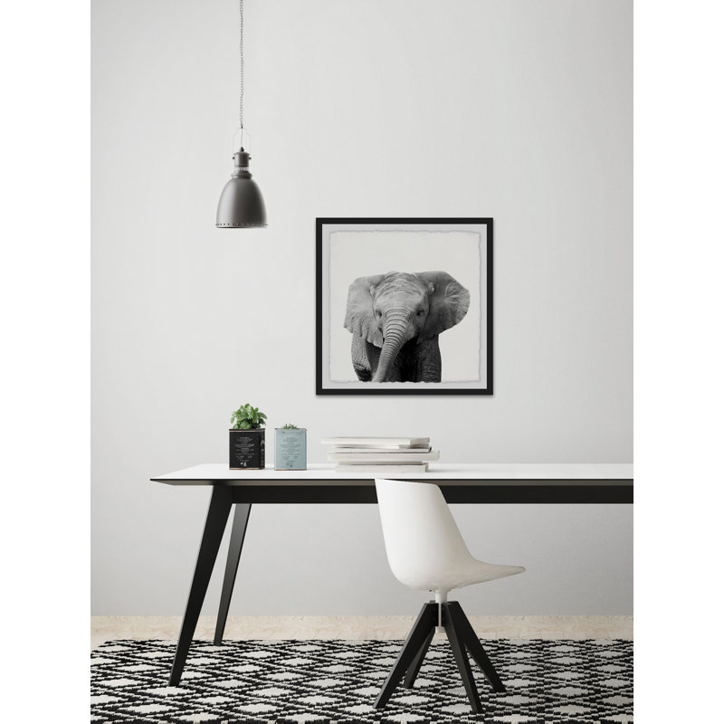 'King of the Elephants' Framed Print, 12" H x 12" W x 1.5" D