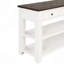 Console de 48 po en bois de pin massif, canapé d'appoint moderne avec 3 tiroirs de rangement et 2 tablettes. Facile à assembler-1533792691