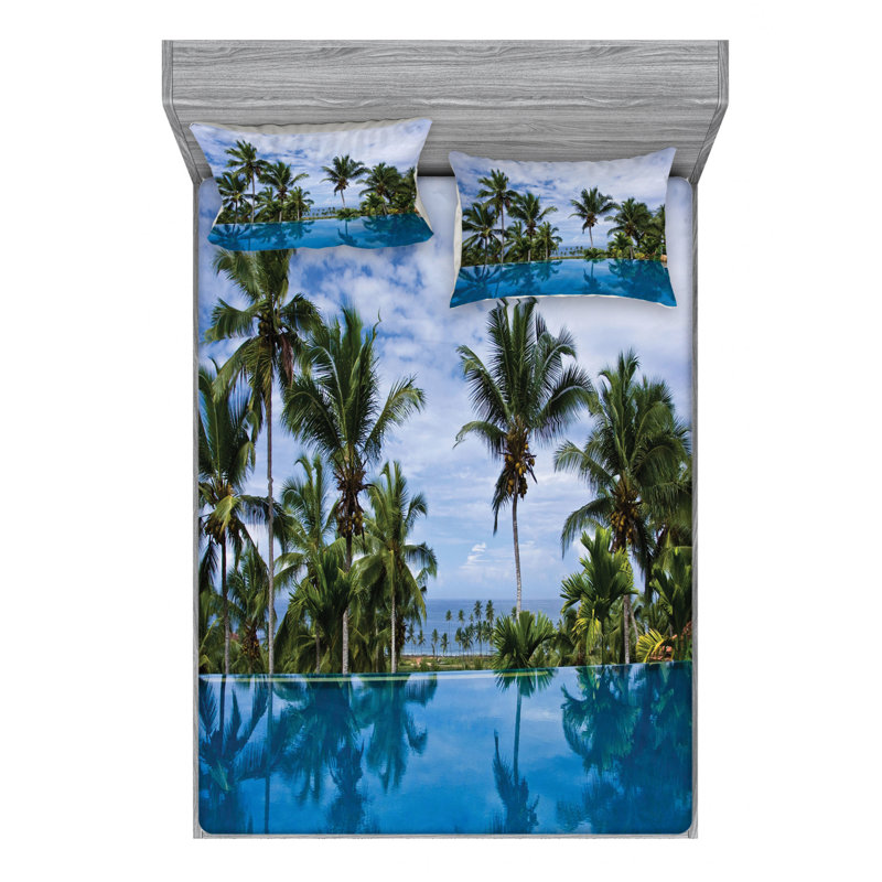 Microfiber Sheet Set, Queen Sheet Set with Fitted Sheet