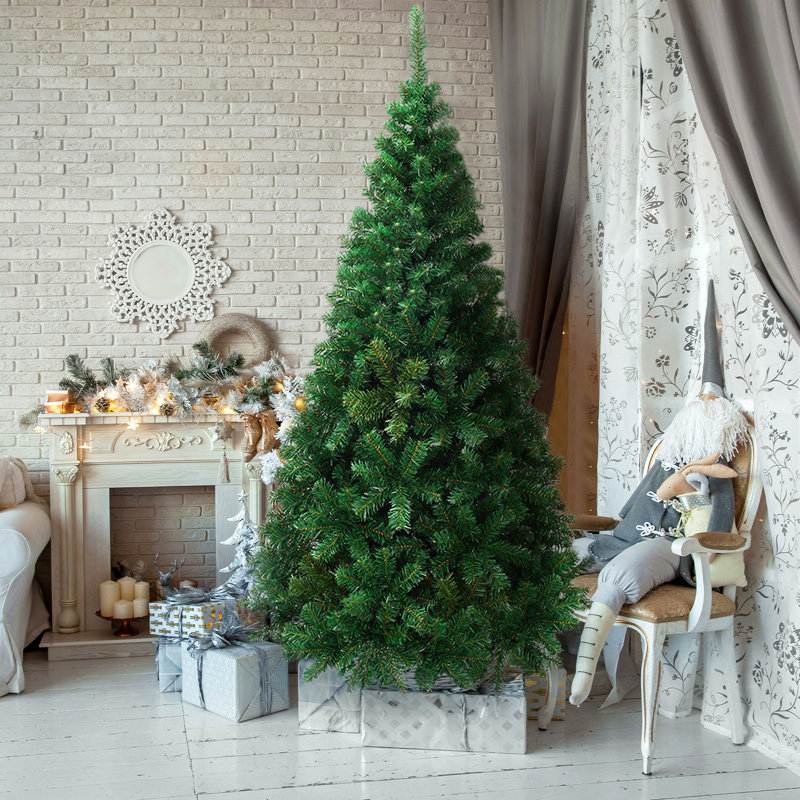Arbre de Noël vert pin cachemire, H 7 pi