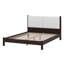 Lit plateforme avec tête de lit tapissier en similicuir, base de lit en bois minimaliste moderne avec support à lattes-134158521-134158523