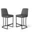 Tabouret de comptoir rembourré Malakeh-1302330098