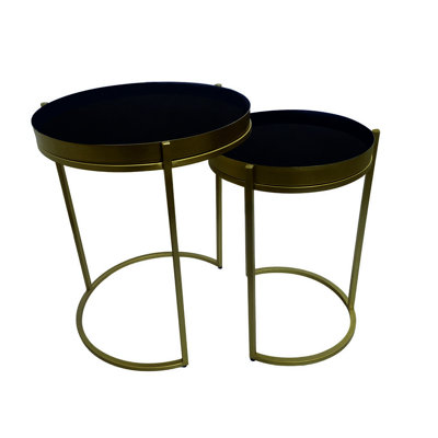 Kyria Iron Tray Top Nesting Tables
