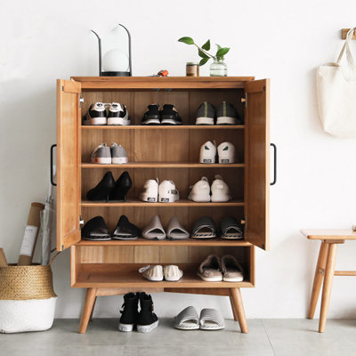 Simple Multi-Level Shoe Storage Cabinet