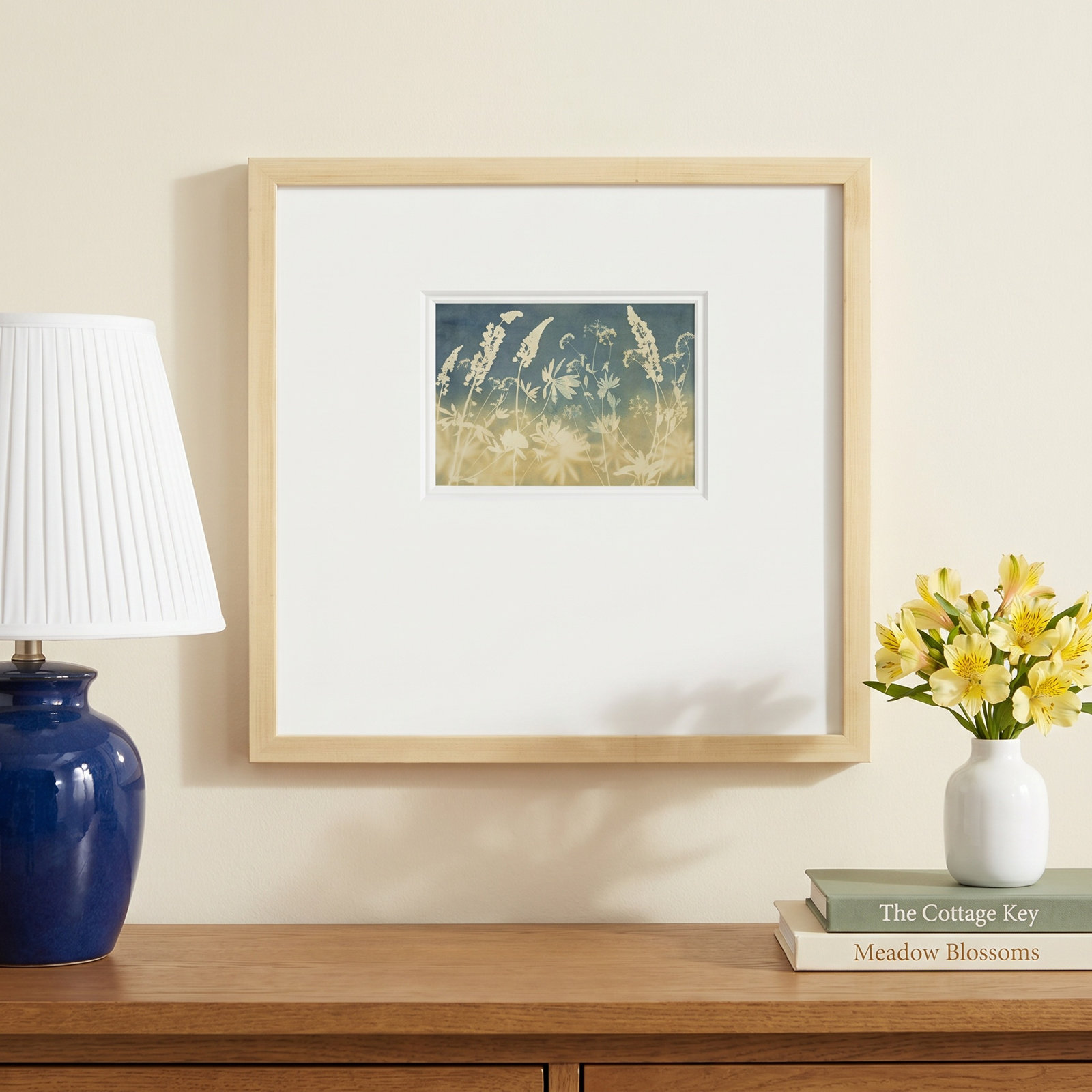 Solstice Lupine, 17" H x 17" W x 1.25" D