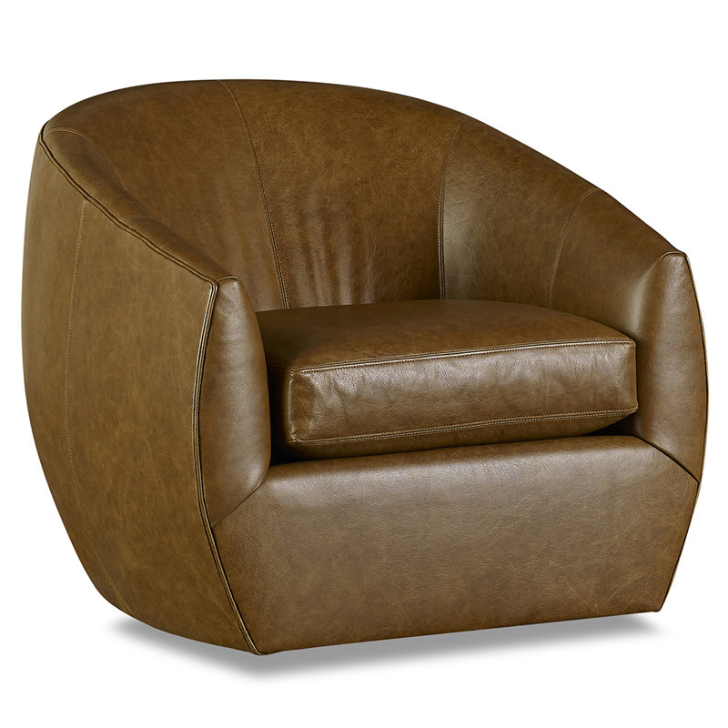 Kylie Leather Barrel Chair, Bray