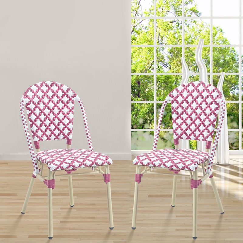 Chaise de bistro Allexia, Rose