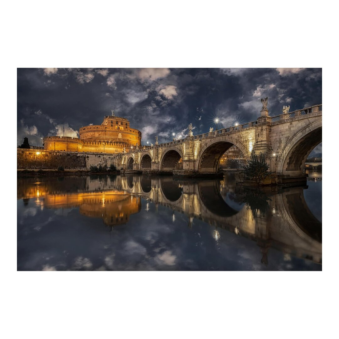 Matte Fototapete Ponte Sant'angelo in Rom 2,25 m x 336 cm