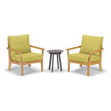 Mera 3-Piece Club Chairs and Eiland Table Chat Set