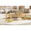 Table basse moderne en verre transparent-838034836