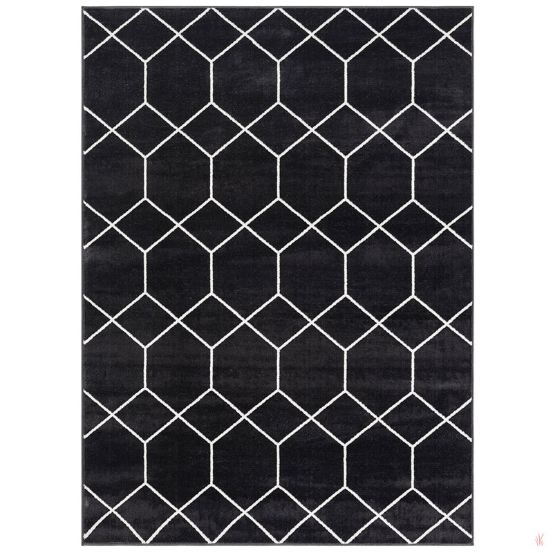 Tapis tissé rétro pour le salon