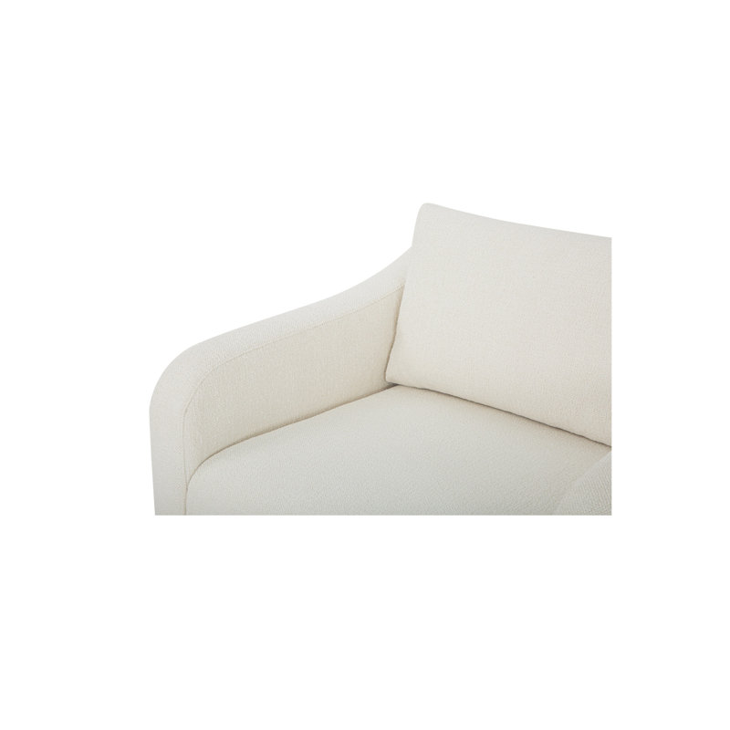 Keane Lounge Chair Cream, White