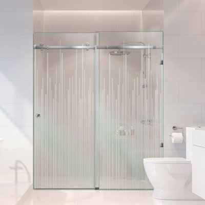 Douche en verre 62 po x H 80 po