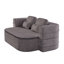 Lit-couchette pliable 75 po 3 po avec revêtement en chenille, base stable et 4 coussins pour 21 matériaux convertibles, couverture rembourrée en laine de soie, tissu respirant-119007714