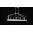 Kenmore 5 - Light Kitchen Island Rectangle Chandelier in Matte Black/Brass-533580859