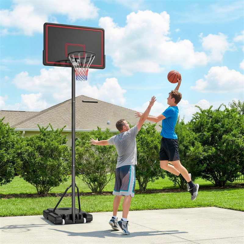 Portable Basketball Hoop, 4.4-10ft Adjustable Height