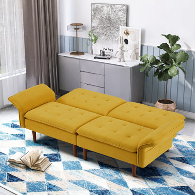 Zenger 87.79'' Upholstered Convertible Sofa