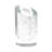 Slant Vase-Clear w/Bubbles