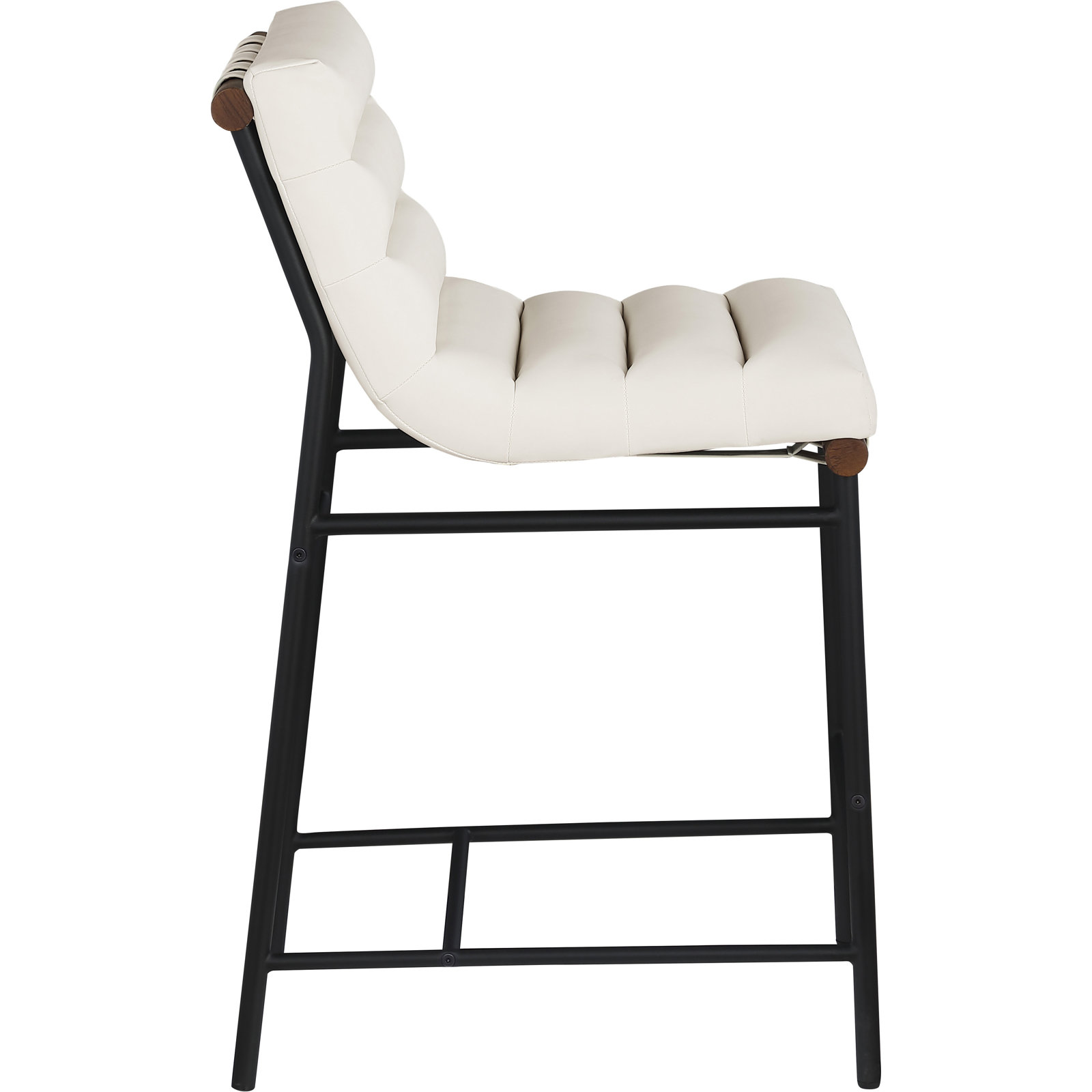 Vincentas Bar and Counter Stool, Soft Cream Faux Leather, Counter Stool (26.4" Seat Height)