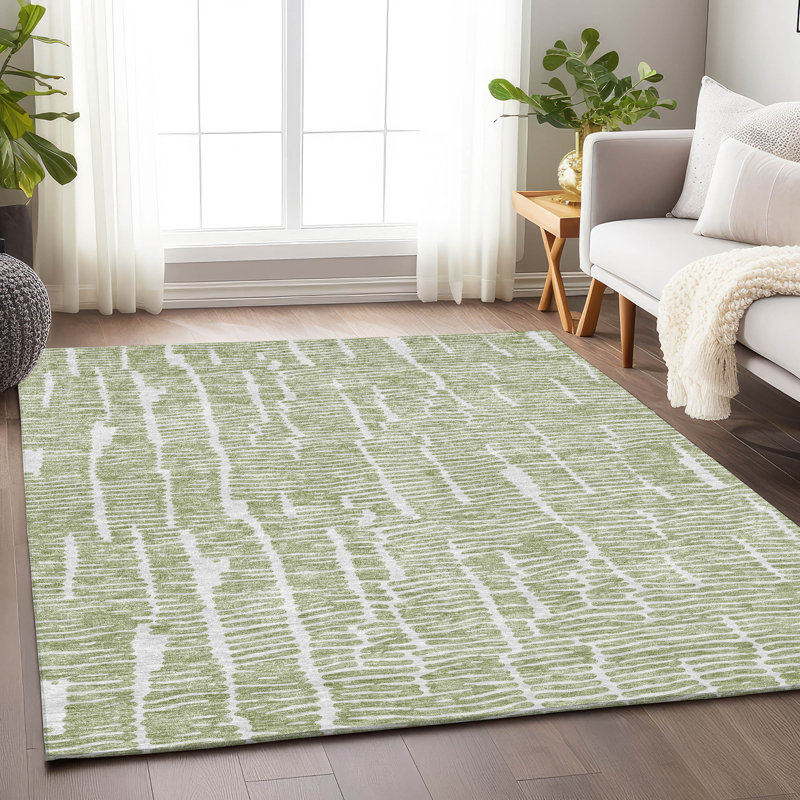 Tapis en aloès Prisco lavable à la machine de qualité supérieure, Rectangulaire 8 pi x 10 pi
