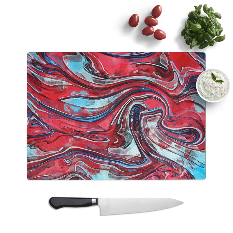 Tempered Glass Sweetest Dreams Chopping Board, 28.5 cm W x 20 cm L