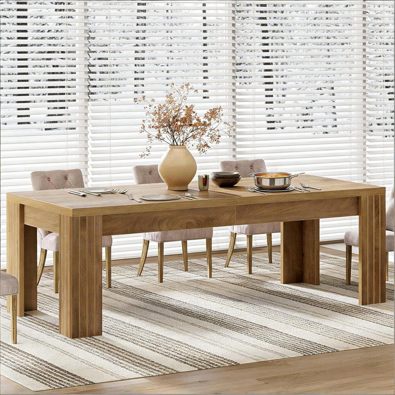 Table de salle à manger généreuse, table de cuisine, bureau à domicile (table seulement)