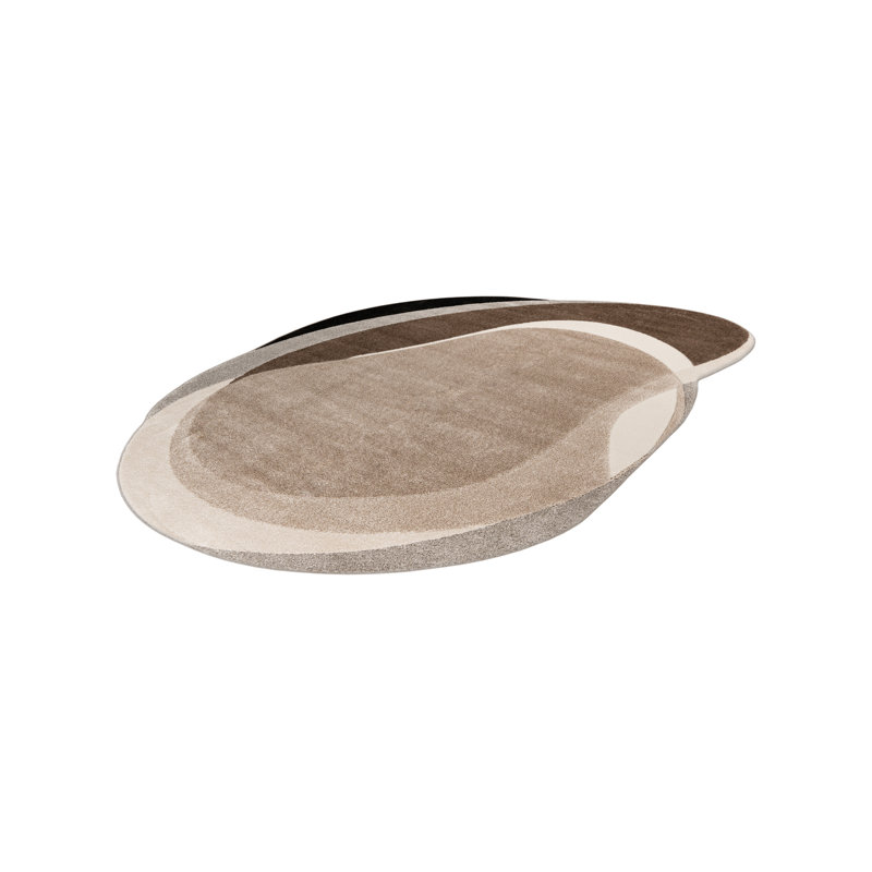 Frisco 160 cm x 230 cm Dhurrie Area Rug, Taupe