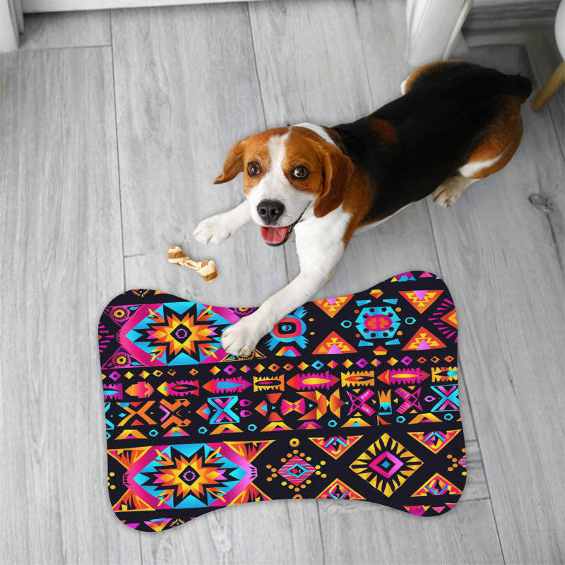 Tapis d'alimentation Bone Aztec Motifs - 1 pièce