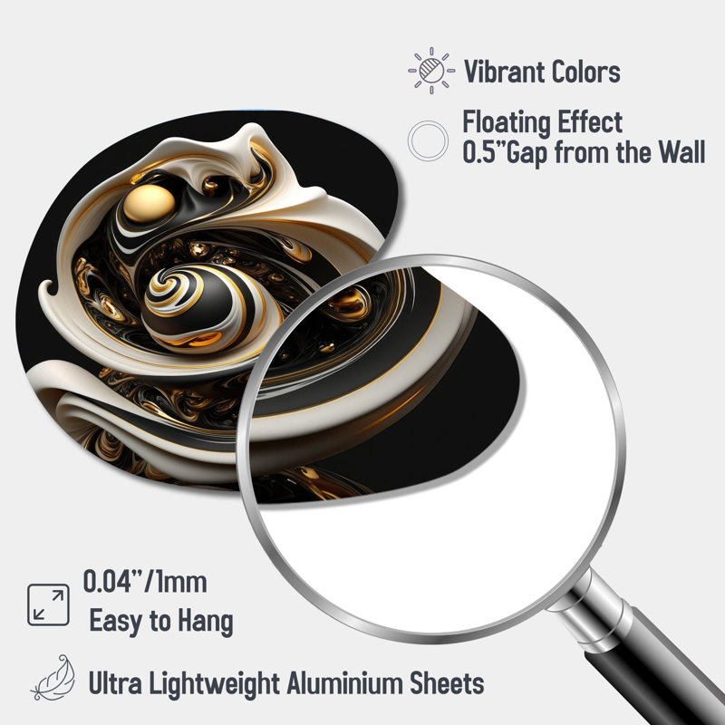 Liquide blanc vitrail V - abstrait spirales abstraites, art mural en métal asymétrique, H 27 po x l 27 po
