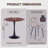 Modern Round Dining Table Set With 4 Chairs, Mid-Century Kitchen Table And Chairs Set For Small Spaces