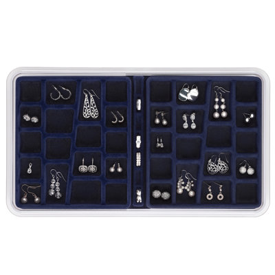 Plateau de rangement pour bijoux 36 compartiments