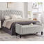 Banc de rangement rembourré capitonné avec accoudoirs-61185531