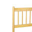 Grand lit de style traditionnel avec tête et pied de lit, lit en bois de pin avec cadre de lit renforcé, noyer 
Naturel-1706400250-1706400249