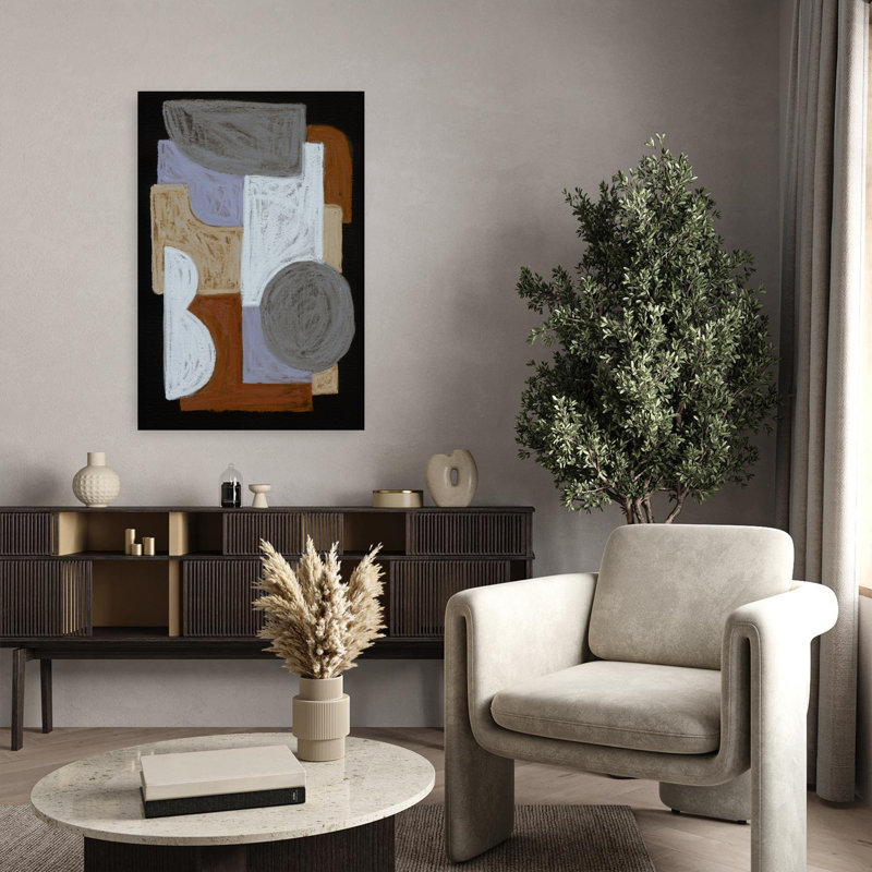 Art contemporain contemporain abstrait, H 36 po x l 24 po