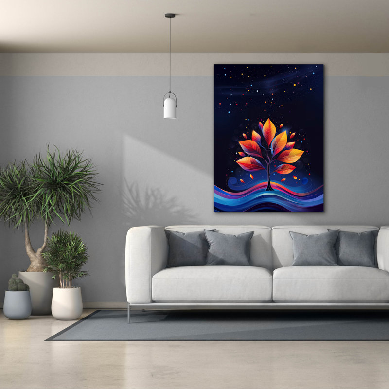 Ivy Bronx «Starry Autumn» par r3darch0n, art mural sur toile, H 54 po x l 40 po x P 1,5 po