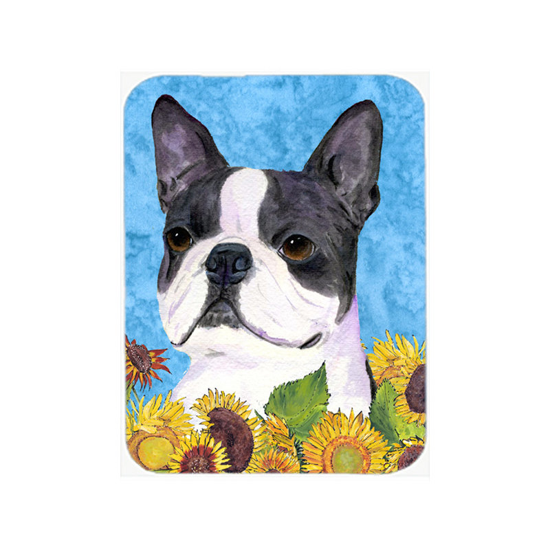 Planche à découper en verre Boston Terrier
