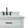 Tidworth 72'' Solid Wood Double Bathroom Vanity with 1.5'' Carrara Marble Top, Rectangular Sinks