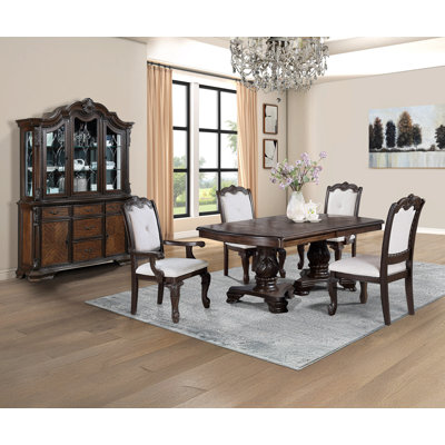 5pc Rectangular Wood Dining Set, 4 Chairs with 1 Table for Dining Room