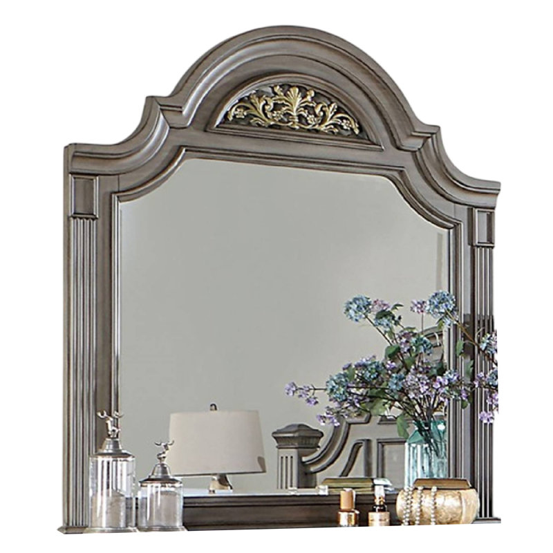 Miroir pour commode Recus, 49 po, Gris