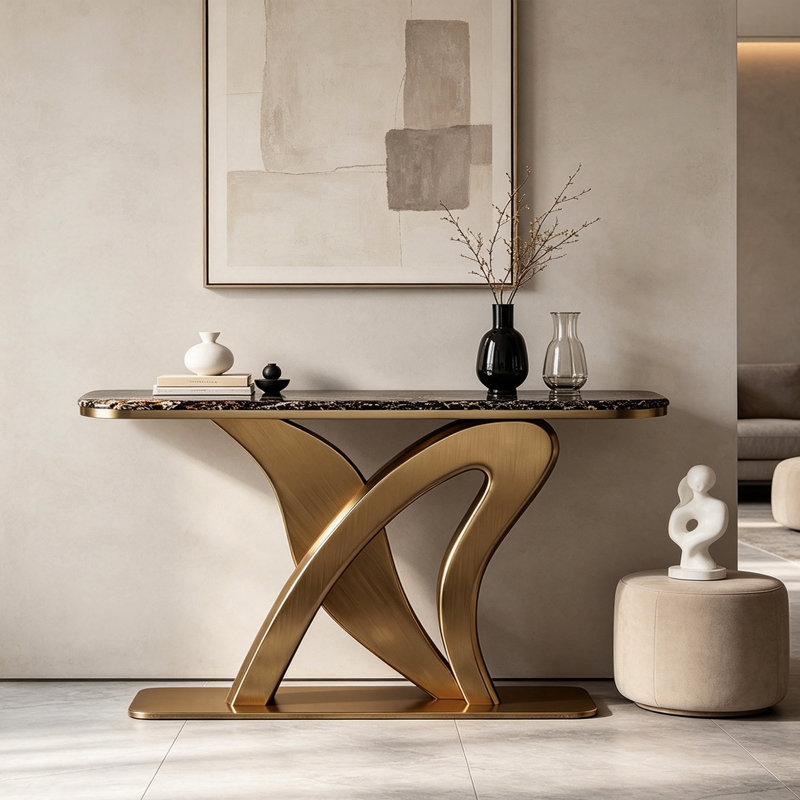 Console Italian Luxury, 33.5" H x 39.4" W x 13.8" D