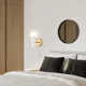 Delania Single Light Glass Dimmable Plug-in Candle Wall Light