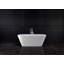 Vetralla 58-3/4" x 29-2/8" Freestanding Soaking Bathtub in Volcanic Limestone with No Overflow Hole-1858426572