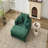 Sofa Bed with Ottoman (Green)-1204317254