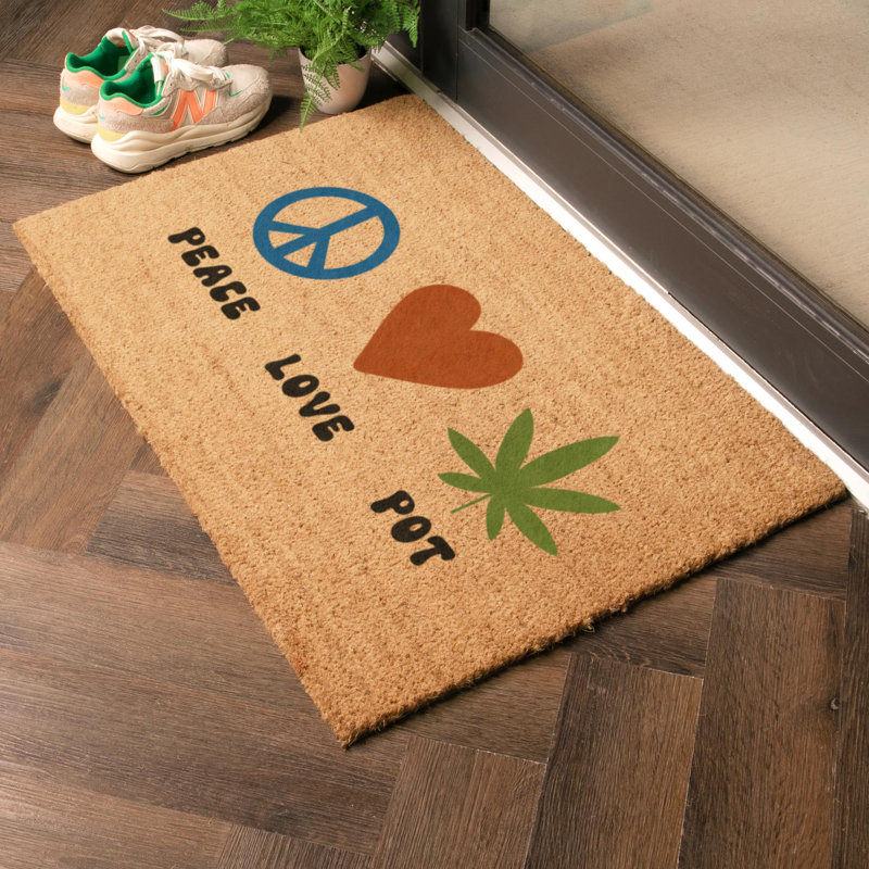 Bevers Non-Slip Indoor Doormat, Rectangle 90 x 60 cm